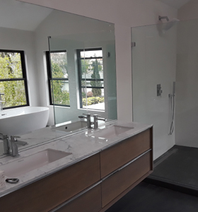 kitchen and bathroom